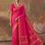 pink color beautiful woven designer soft silk blend saree for festive rich looks