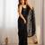 black color shimmer fabric bollywood looks sequins work saree