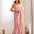 onion color shimmer fabric bollywood looks sequins work saree