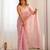 onion color shimmer fabric bollywood looks sequins work saree