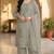 grey chiffon designer embroidered unstitched dress material