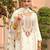 white chinon embroidered partywear unstitched dress material