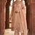pink gold silk blend embroidered partywear unstitched dress material