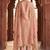 pink gold silk blend embroidered partywear unstitched dress material