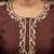 brown smart and elegant ceremonial unstitched dress material
