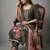grey smart and elegant ceremonial unstitched dress material