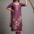 purple smart and elegant ceremonial unstitched dress material