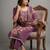purple smart and elegant ceremonial unstitched dress material