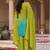Women Ombre Embroidered Regular Kurta with Sharara & With Dupatta