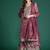 Ethnic Motifs Embroidered Sequinned Kurta with Palazzos & Dupatta
