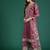 Ethnic Motifs Embroidered Sequinned Kurta with Palazzos & Dupatta