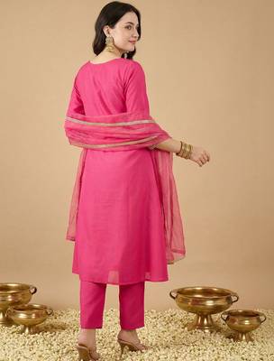 Women Empire Gotta Patti Kurta with Trousers & With Dupatta 3