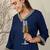 Women Ethnic Motifs Embroidered V-Neck Regular Sequinned Kurta with Trousers