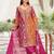 Women Ethnic Motifs Embroidered Panelled Kurta with Palazzos & With Dupatta