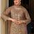Women Floral Embroidered Panelled Sequinned Kurta with Trousers & With Dupatta