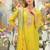 Women Ethnic Motifs Embroidered Regular Sequinned Kurta with Sharara & With Dupatta