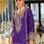 Women Ethnic Motifs Embroidered Regular Thread Work Kurta with Palazzos & With Dupatta
