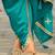 Floral Embroidered Mirror Work Sequinned Anarkali Kurta With Dhoti & Dupatta