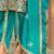 Floral Embroidered Mirror Work Sequinned Anarkali Kurta With Dhoti & Dupatta