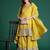 Ethnic Motifs Embroidered Sequinned Kurta with Palazzos & With Dupatta