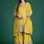 Ethnic Motifs Embroidered Sequinned Kurta with Palazzos & With Dupatta