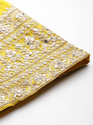 Ethnic Motifs Embroidered Sequinned Kurta with Palazzos & With Dupatta 8