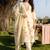 Women Floral Embroidered Regular Thread Work Linen Kurta with Trousers & With Dupatta