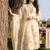 Women Floral Embroidered Regular Thread Work Linen Kurta with Trousers & With Dupatta
