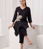 Women Ethnic Motifs Regular Thread Work Kurta with Trousers