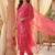Women Floral Embroidered Regular Thread Work Kurta with Trousers & With Dupatta