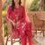Women Floral Embroidered Regular Thread Work Kurta with Trousers & With Dupatta