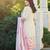 Floral Printed Round Neck Thread Work Linen Kurta With Trousers & Dupatta