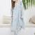 Floral Embroidered Thread Work Pure Cotton Kurta & Trousers With Dupatta