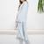 Floral Embroidered Thread Work Pure Cotton Kurta & Trousers With Dupatta