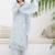 Floral Embroidered Thread Work Pure Cotton Kurta & Trousers With Dupatta