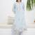 Floral Embroidered Thread Work Pure Cotton Kurta & Trousers With Dupatta
