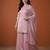 Embroidery Satin Fabric Straight Kurta Sharara and Dupatta Set