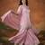 Embroidery Satin Fabric Straight Kurta Sharara and Dupatta Set