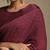 Plum wine hand embroidered chanderi saree set