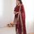 Women's Gorgeous Embroidery Work Fendy Silk Fabric Flared Kurta Palazzo and Dupatta Set