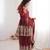 Women's Gorgeous Embroidery Work Fendy Silk Fabric Flared Kurta Palazzo and Dupatta Set