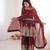 Women's Gorgeous Embroidery Work Fendy Silk Fabric Flared Kurta Palazzo and Dupatta Set