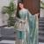 Women's Gorgeous Embroidery Fendy Silk Fabric Flared Kurta Palazzo and Dupatta Set