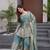 Women's Gorgeous Embroidery Fendy Silk Fabric Flared Kurta Palazzo and Dupatta Set
