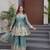 Women's Gorgeous Embroidery Fendy Silk Fabric Flared Kurta Palazzo and Dupatta Set