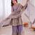 Women's Gorgeous Embroidery Fendy Silk Fabric Flared Kurta Palazzo and Dupatta Set