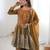 Women's Gorgeous Embroidery Work Fendy Silk Fabric Flared Kurta Palazzo and Dupatta Set