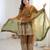 Women's Gorgeous Embroidery Work Fendy Silk Fabric Flared Kurta Palazzo and Dupatta Set