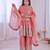 Women's Gorgeous Embroidery Fendy Silk Fabric Flared Kurta Palazzo and Dupatta Set