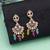 Multi color polki kundan earrings ethnic festive style
